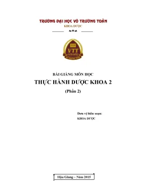 Bg thuc hanh duoc khoa 2 p2 phan 1 5428