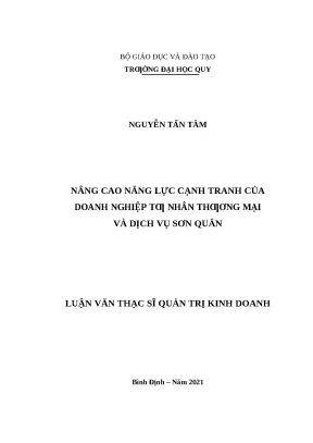 1107 nâng cao năng lực cạnh tranh của doanh nghiệp tư nhân thương mại và dịch vụ sơn quân luận văn tốt nghiệp