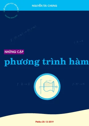 Chuyên đề những cặp phương trình hàm