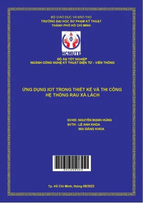 Ứng dụng iot trong thiết kế và thi công hệ thống trồng rau xà lách