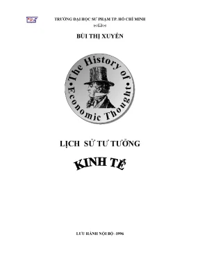 Giáo trình lịch sử tư tưởng kinh tế