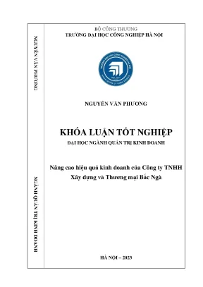 Nâng cao hiệu quả kinh doanh của công ty tnhh xây dựng