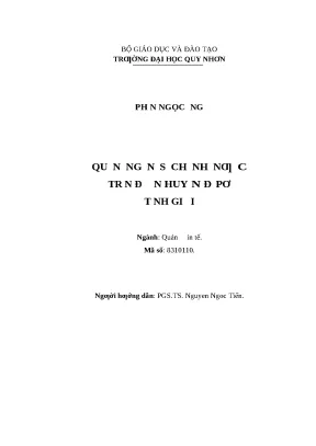 0437 quản lý ngân sách nhà nước trên địa bàn huyện đak pơ tỉnh gia lai luận văn tốt nghiệp