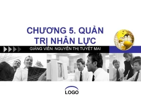 Chương 5 quản trị nhân lực giảng viên nguyễn thị tuyết mai