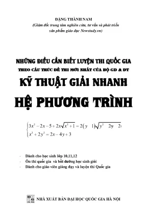 Kỹ thuật giải nhanh hệ phương trình