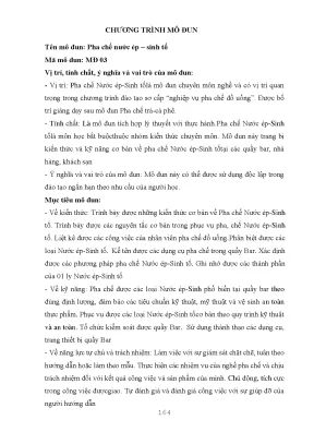 Giao trinh ki thuat pha che do uong trinh do so cap phan 2 truong cao dang lao cai 9172