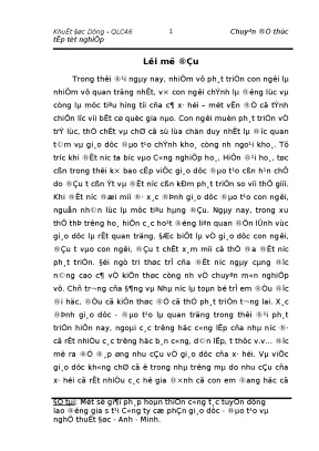 Một số giải pháp hoàn thiện công tác tuyển dụng lao động gia sư tại công ty cổ phần giáo dục đào tạo và nghệ thuât đức anh minh