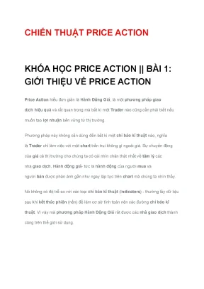 Chiến thuật price action