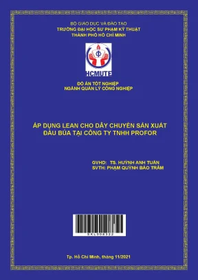 Áp dụng lean cho dây chuyền sản xuất đầu búa tại công ty tnhh profor