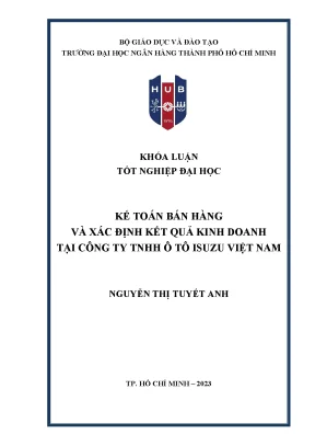 Kế toán bán hàng và xác định kết quả kinh doanh tại công ty tnhh ô tô isuzu việt nam