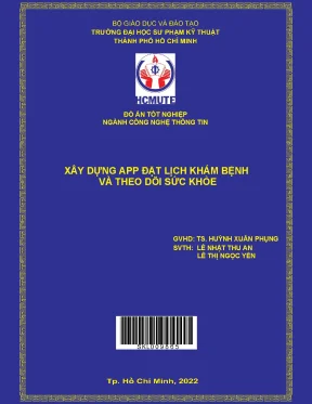 Xây dựng app đặt lịch khám bệnh và theo dõi sức khỏe