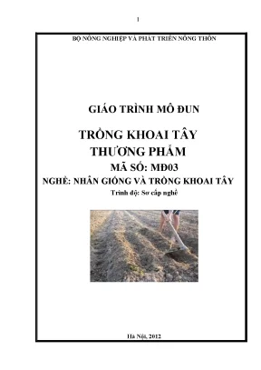 Giáo trình mô đun trồng khoaitaay thương phẩm mã số mđ03 nghề nhân giống và trồng khoai tây trình độ sơ cấp nghề