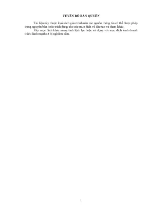 Giáo trình bảng tính điện tử