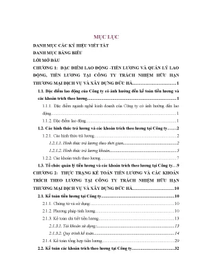 Chuyên đề thực tập hoàn thiện kế toán tiền lương và các khoản trích theo lương tại công ty trách nhiệm hữu hạn thương mại dịch vụ và xây dựng đức hà1
