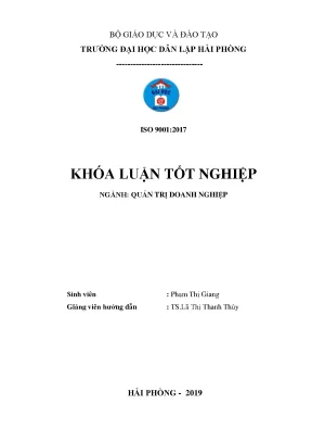 Đánh giá công tác đào tạo và phát triển nhân sự tại chi nhánh tổng công ty tm kỹ thuật và đầu tư công ty cổ phần xí nghiệp xăng dầu petec hải phòng