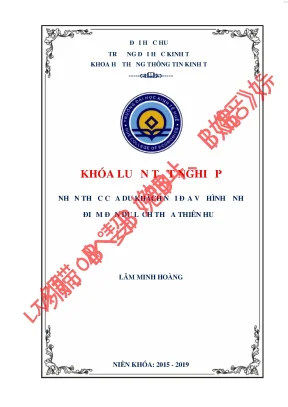 Nhận thức của du khách nội địa về hình ảnh điểm đến du lịch thừa thiên huế