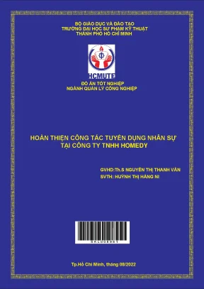 Hoàn thiện công tác tuyển dụng nhân sự tại công ty tnhh homedy
