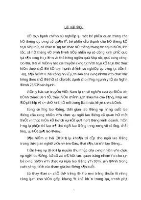 Luận văn tốt nghiệp hoàn thiện công tác tiền lương va các khoản trích theo lương ở viện y học cổ truyền