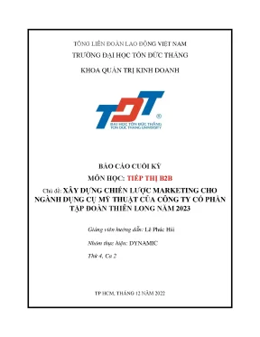 Tiếp thị b2b marketing tdtu