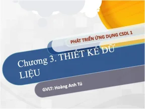 Ptudcsdl1 chuong 3 thiet ke du lieu