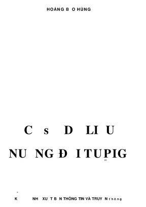Ebook cơ sở dữ liệu hướng đối tượng hoàng bảo hùng