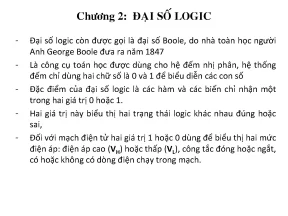 Kts c2 dai so logic