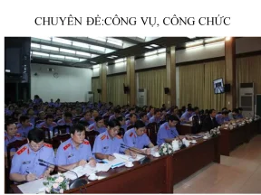 Bồi dưỡng quản lý nhà nước ngạch chuyên viên chuyên đề 4 công vụ công chức
