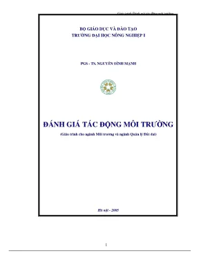 Giáo trình đánh giá tác động môi trường dtm