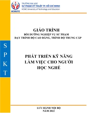 Phát triển kỹ năng làm việc cho người học nghề giáo trình bồi dưỡng nghiệp vụ sư phạm dạy trình độ cao đẳng trình độ trung cấp