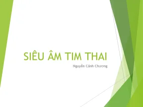 Siêu âm tim thai thầy chương mới nhất