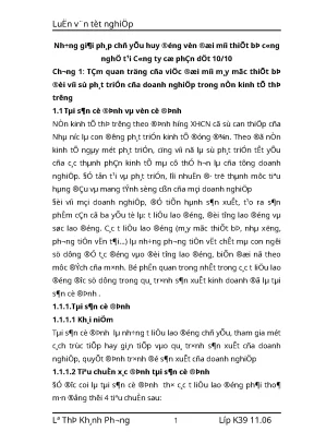 Luận văn tốt nghiệp giải pháp huy động vốn đổi mới máy móc thiết bị công nghệ ở công ty cổ phần dệt