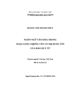 0688 ngôn ngữ văn hóa trong ngọa long cương vãn và tư dung vãn của đào duy từ luận văn tốt nghiệp