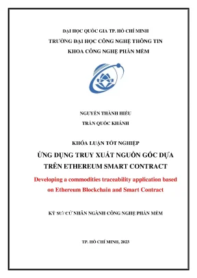 Khóa luận ứng dụng truy xuất nguồn gốc dựa trên ethereum smart contract