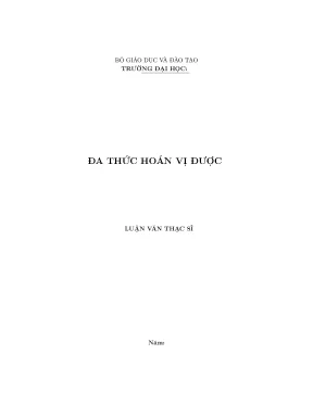 Đa thức hoán vị được
