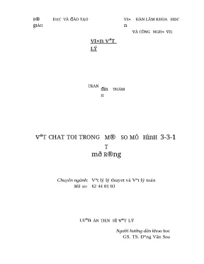 0055 vật chất tối trong một số mô hình 3 3 1 mở rộng luận văn tốt nghiệp