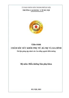 Giáo trình chăm sóc sức khỏe phụ nữ bà mẹ và gia đình cao đẳng y tế hà nội