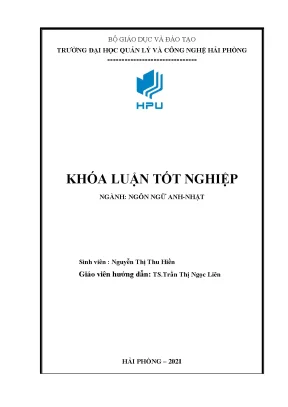 Khóa luận tốt nghiệp a study on complex sentences in english with reference to vietnamese