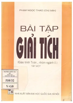 Bài tập giải tích giáo trình toán tập 1 phần 1