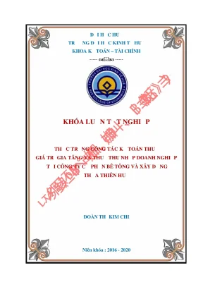 Thực trạng công tác kế toán thuế gtgt và thuế tndn tại công ty cổ phần bê tông và xây dựng thừa thiên huế