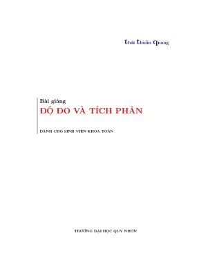 Độ đo tích phân thái thuần quang