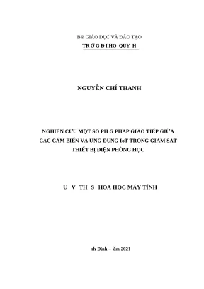 0875 nghiên cứu một số phương pháp giao tiếp giữa các cảm biến và ứng dụng iot trong giám sát thiết bị điện phòng học luận văn tốt nghiệp