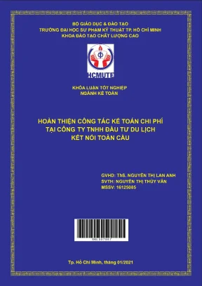 Hoàn thiện kế toán tập hợp chi phí tại công ty tnhh đầu tư du lịch kết nối toàn cầu