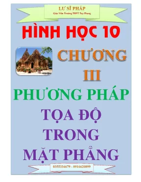 Chuyên đề phương pháp toạ độ trong mặt phẳng lư sĩ pháp