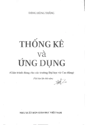 Vi thống kê và ứng dụng tái bản lần thứ 5 2020