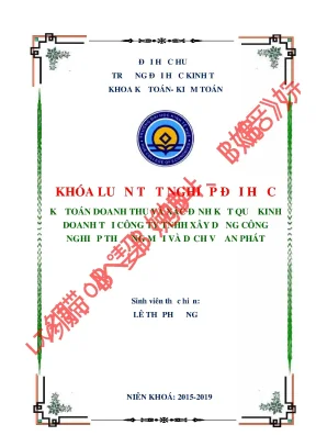 Kế toán doanh thu và xác định kết quả kinh doanh tại công ty tnhh xd cn tm và dv an phát
