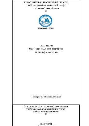 Giáo trình môn học giáo dục chính trị trình độ cao đẳng
