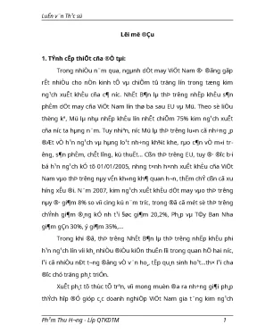 Luận văn thạc sĩ xúc tiến xuất khẩu hàng dệt may việt nam sang nhật bản