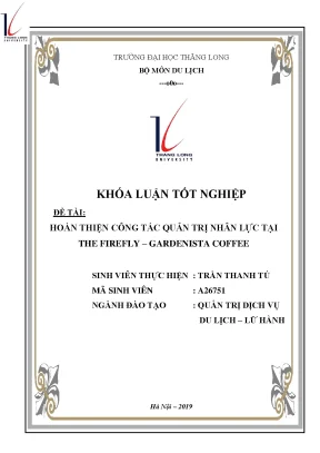 Hoàn thiện công tác quản trị nhân lực tại the firefly gardenista coffee
