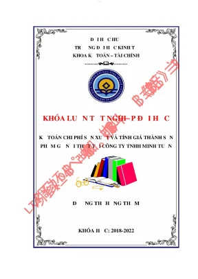 Kế toán chi phí sản xuất và tính giá thành sản phẩm gỗ nội thất tại công ty tnhh minh tuấn