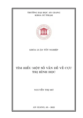 Tìm hiểu một số vấn đề về cực trị hình học